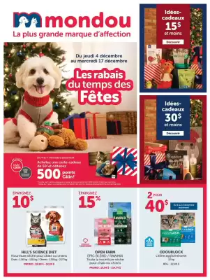 Mondou flyer (valid until 10-12)