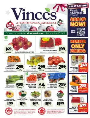 Vince's Market flyer (valid until 10-12)