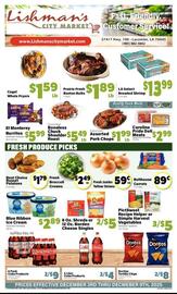 Lishman's City Market weekly ad week 49 Page 1