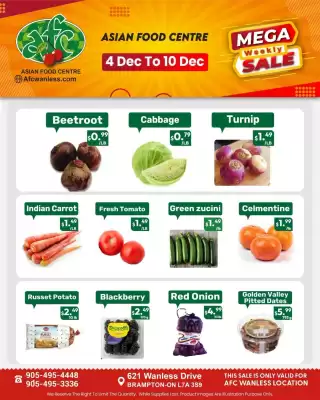 Asian Food Centre flyer (valid until 9-12)