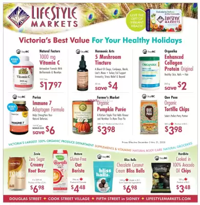 Lifestyle Markets flyer (valid until 9-12)
