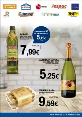 Folleto Supermercats Jespac (válido hasta el 5-12)