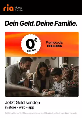 Ria Financial Services Austria GmbH Flugblatt (gültig bis 8-12)