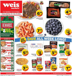 Weis Markets weekly ad week 49 Page 1