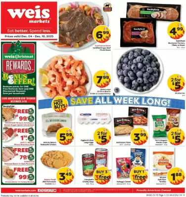 Weis Markets weekly ad (valid until 11-12)