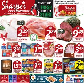 Sharpe's Food Market flyer Page 1