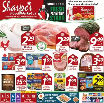 Sharpe's Food Market flyer (valid until 17-12)