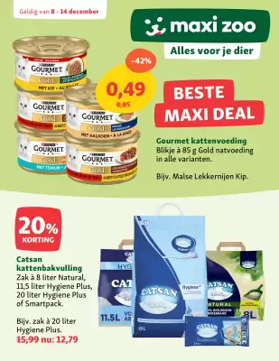 Maxi Zoo folder (geldig t/m 14-12)