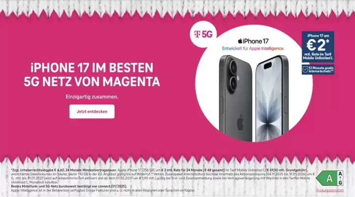 Magenta Flugblatt (gültig bis 9-12)