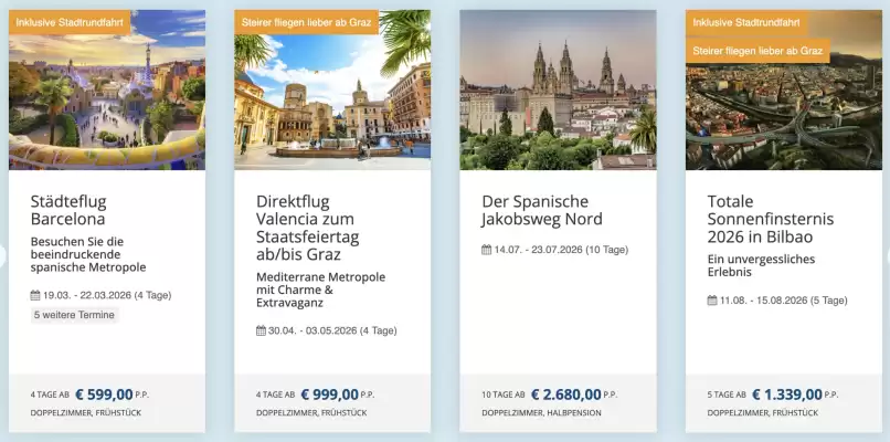 Gruber Reisen Flugblatt (gültig bis 9-12)