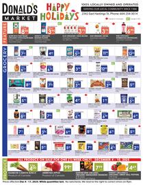 Donald's Market flyer week 49 Page 1
