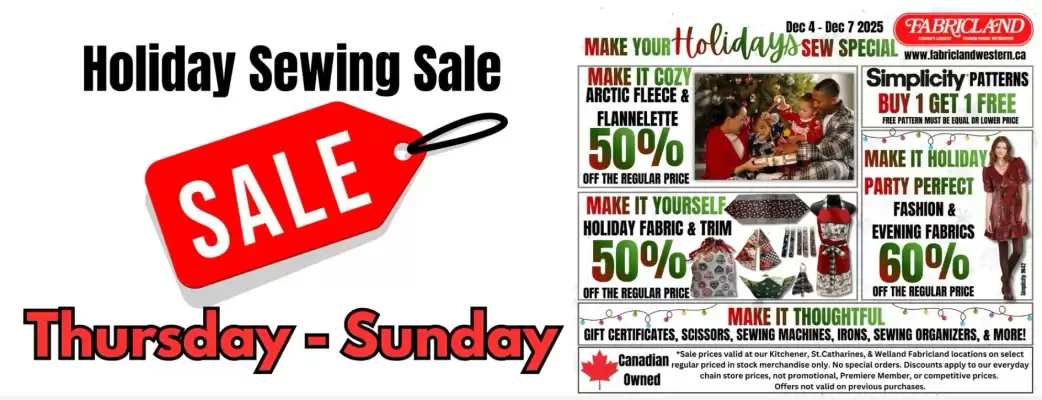 Fabricland flyer (valid until 10-12)