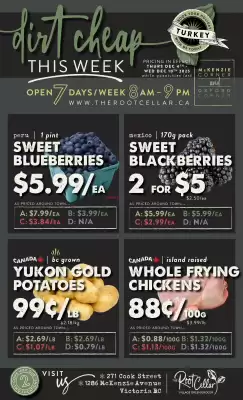 The Root Cellar flyer (valid until 10-12)