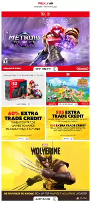 GameStop flyer (valid until 11-12)