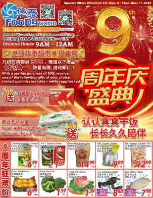 Foody World flyer (valid until 10-12)