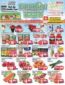 Fusion Supermarket flyer week 49 Page 1