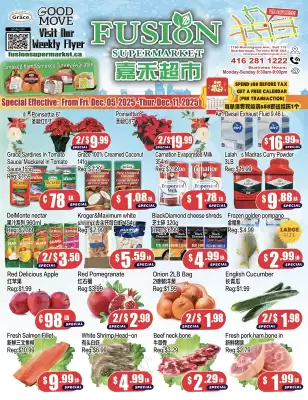Fusion Supermarket flyer (valid until 10-12)