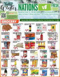 Nations Fresh Foods flyer week 49 Page 1
