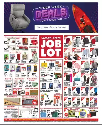 Ocean State Job Lot flyer (valid until 10-12)
