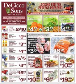 DeCicco & Sons weekly ad week 49 Page 1