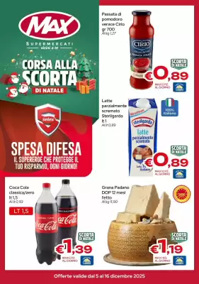 Volantino MAX Supermercati (valido fino al 16-12)