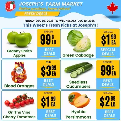 Joseph's Farm Market flyer (valid until 11-12)