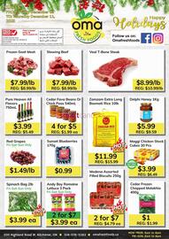 Oma Fresh Foods flyer week 49 Page 1