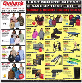 Dunham's Sports weekly ad week 49 Page 1