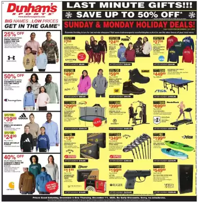 Dunham's Sports weekly ad (valid until 11-12)