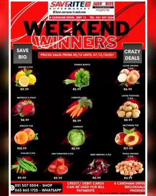 Saverite catalogue (valid until 7-12)