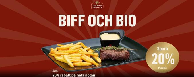 Jensen's Bøfhus reklamblad Sida 1