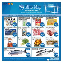 Blue Sky Supermarket flyer week 49 Page 1