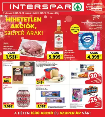 Interspar akciós újság (érvényes eddig: 17-12)