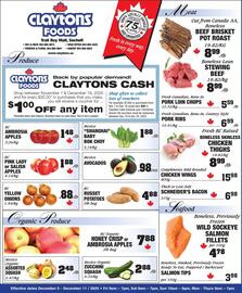 Claytons Heritage Market flyer week 49 Page 1