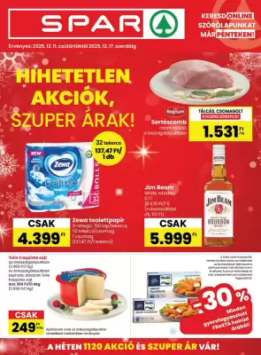 Spar akciós újság (érvényes eddig: 17-12)