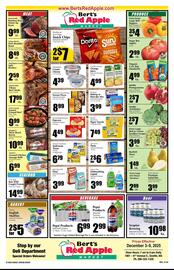 Bert's Red Apple weekly ad week 49 Page 1