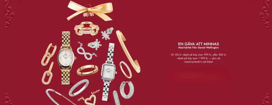 Daniel Wellington reklamblad (giltig till och med 18-12)