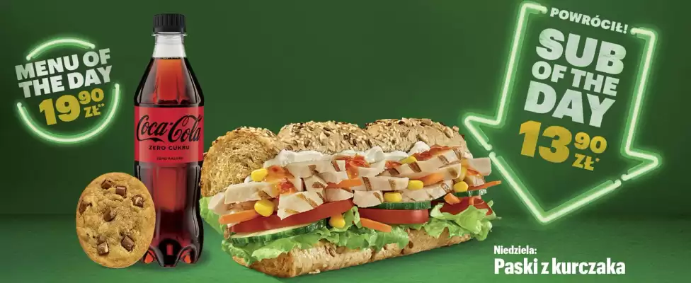 Subway gazetka (wa偶no艣膰 do 12-12)