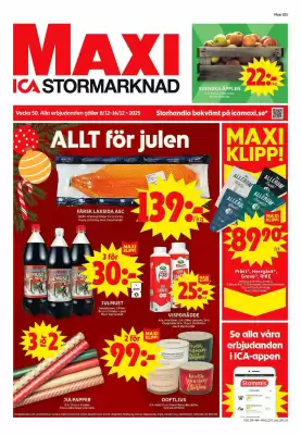 ICA Maxi reklamblad (giltig till och med 14-12)
