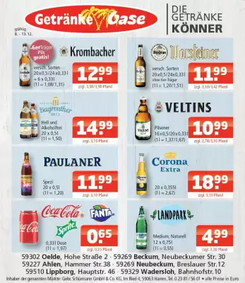 Getränke Oase Prospekt (gültig bis 13-12)