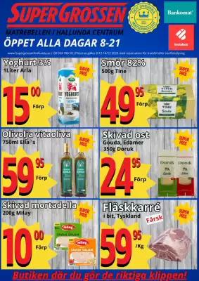 Supergrossen reklamblad (giltig till och med 15-12)
