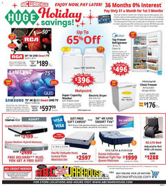 ABC Warehouse weekly ad week 50 Page 1