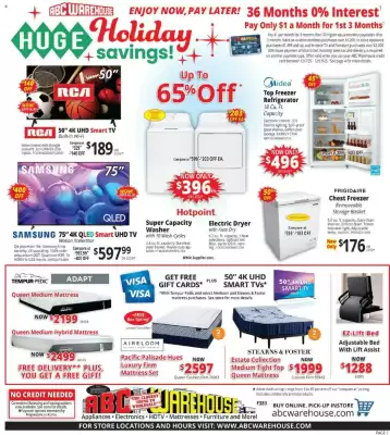 ABC Warehouse weekly ad (valid until 13-12)