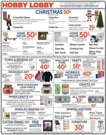 Hobby Lobby weekly ad week 50 Page 1