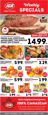 Market Place IGA flyer (valid until 11-12)