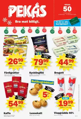 Pekås reklamblad (giltig till och med 15-12)