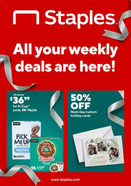 Staples weekly ad week 50 Page 1