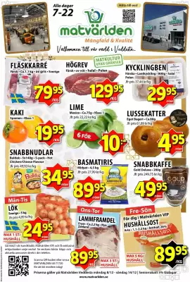 Matvärlden Tensta reklamblad (giltig till och med 14-12)