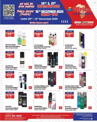 Africa Cash and Carry catalogue (valid until 13-12)