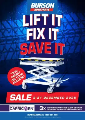 Burson Auto Parts catalogue (valid until 31-12)